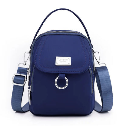 Fashion 3 Layers Women Small Handbag High Quality Durable Fabric Female Shoulder Bag Prettry Style Girls Lovely Mini Bag Blue Wolf Store DARK BLUE 