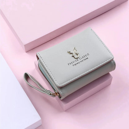 Fashion Célline Women's Small Leather Wallet Fashion Célline Women's Small Leather Wallet Blue Wolf Store 