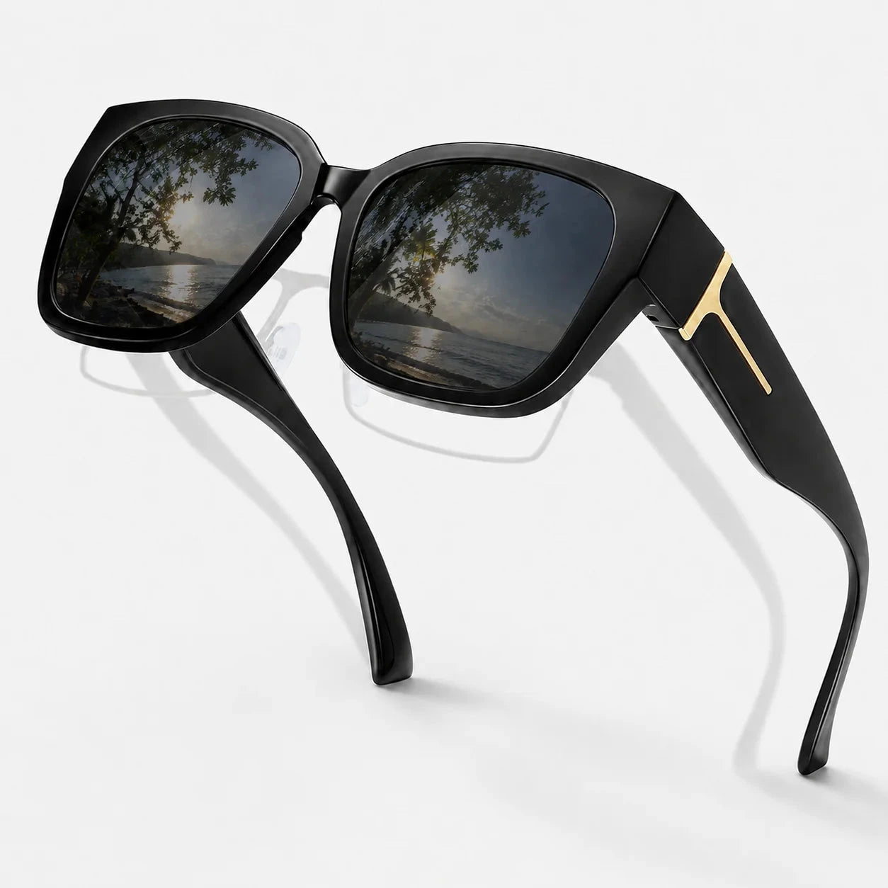 Fashion Fit Over Sunglasses Men Women Polarized UV400 Cover Over Prescription Glasses Driving Fishing Shades Blue Wolf Store 