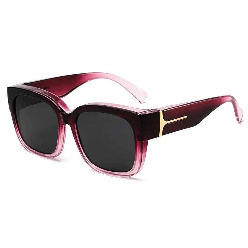 Fashion Fit Over Sunglasses Men Women Polarized UV400 Cover Over Prescription Glasses Driving Fishing Shades Blue Wolf Store C3 Pink 