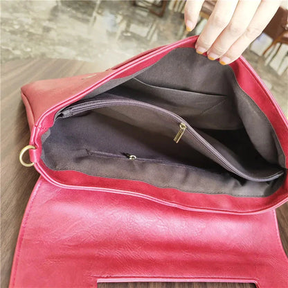 Fashion women envelope clutch bag High quality Crossbody Bags for ladies trend handbag messenger bag large Christmas lady Clutch Blue Wolf Store 