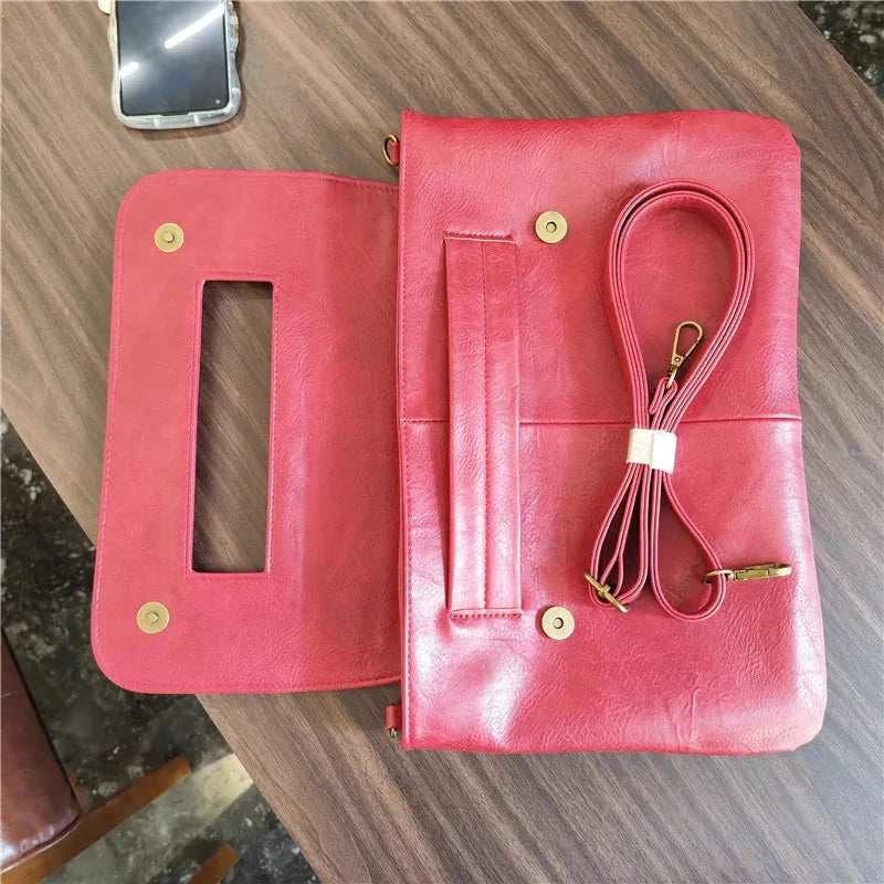 Fashion women envelope clutch bag High quality Crossbody Bags for ladies trend handbag messenger bag large Christmas lady Clutch Blue Wolf Store 