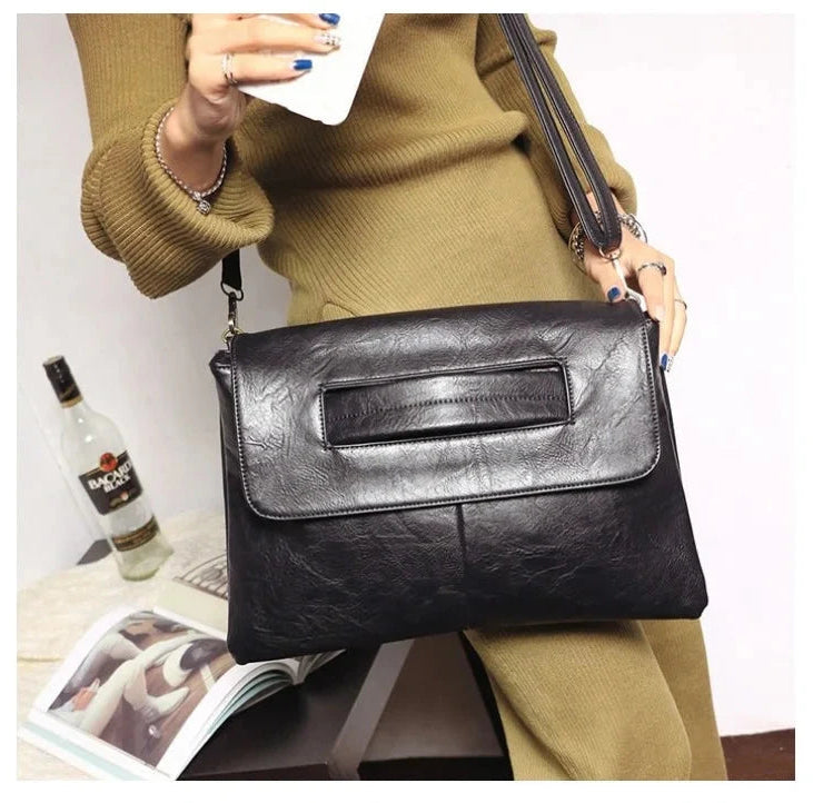 Fashion women envelope clutch bag High quality Crossbody Bags for ladies trend handbag messenger bag large Christmas lady Clutch Blue Wolf Store 
