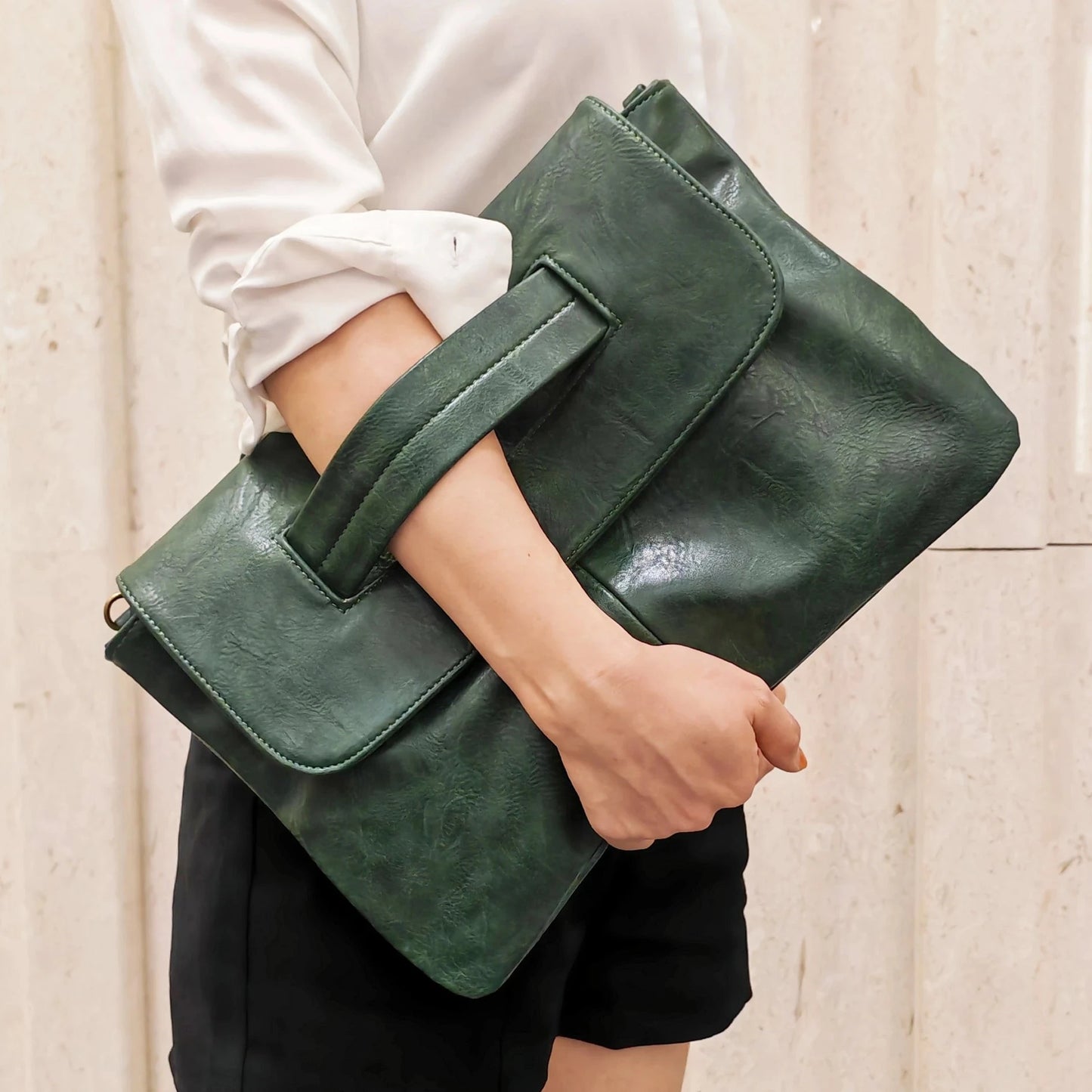 Fashion women envelope clutch bag High quality Crossbody Bags for ladies trend handbag messenger bag large Christmas lady Clutch Blue Wolf Store green 