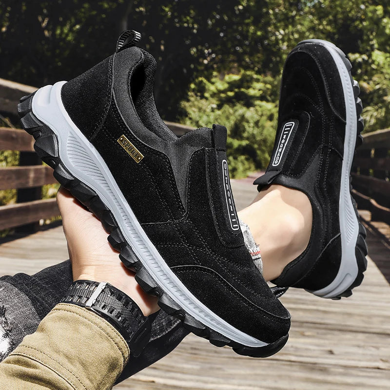 Zapatos de cuero FlexMotion para hombre 