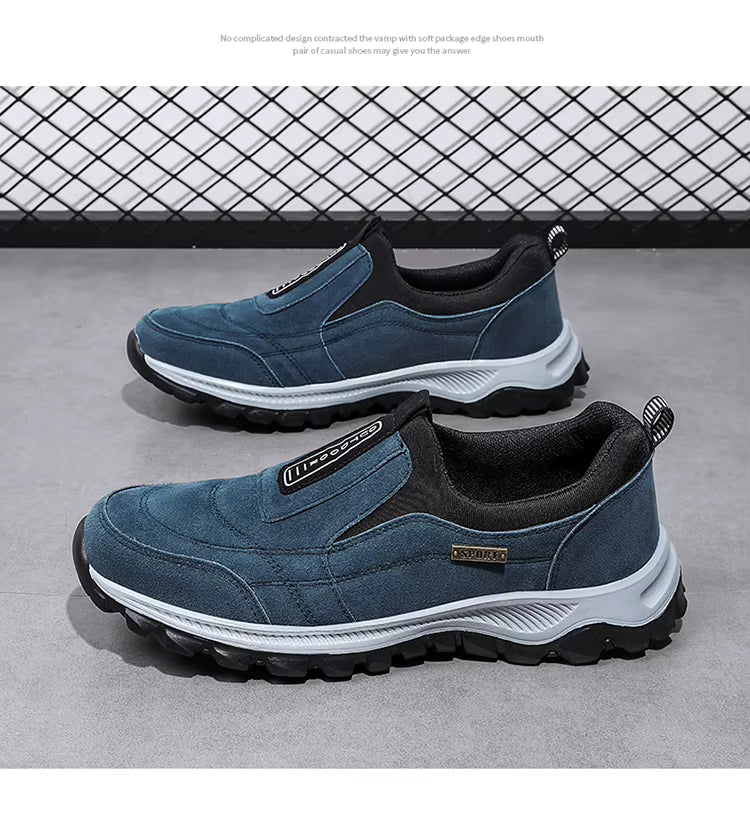 FlexMotion Men's Leather Shoes FlexMotion Footwear Blue Wolf Store 