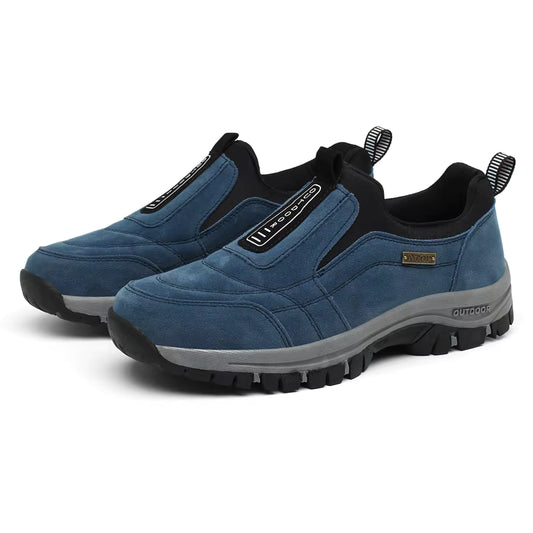 FlexMotion Men's Leather Shoes FlexMotion Footwear Blue Wolf Store 