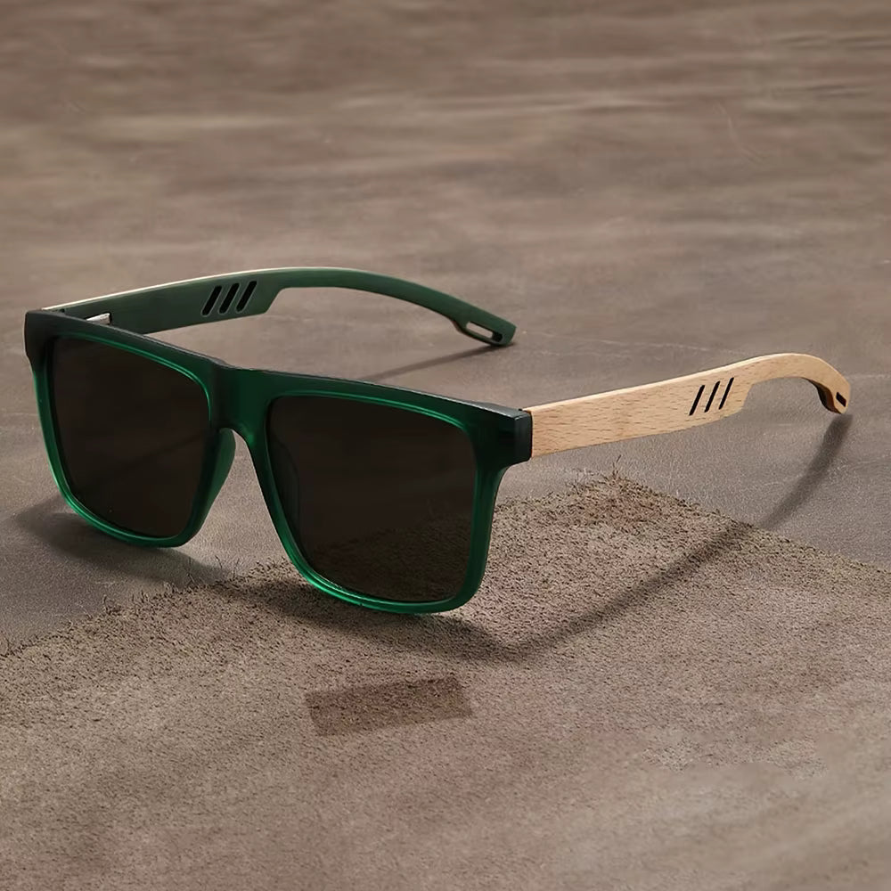 Forestne Duo UV400 Wood Grain Sunglasses (2-Pack) Forestne Duo UV400 Wood Grain Sunglasses (2-Pack) Blue Wolf Store 