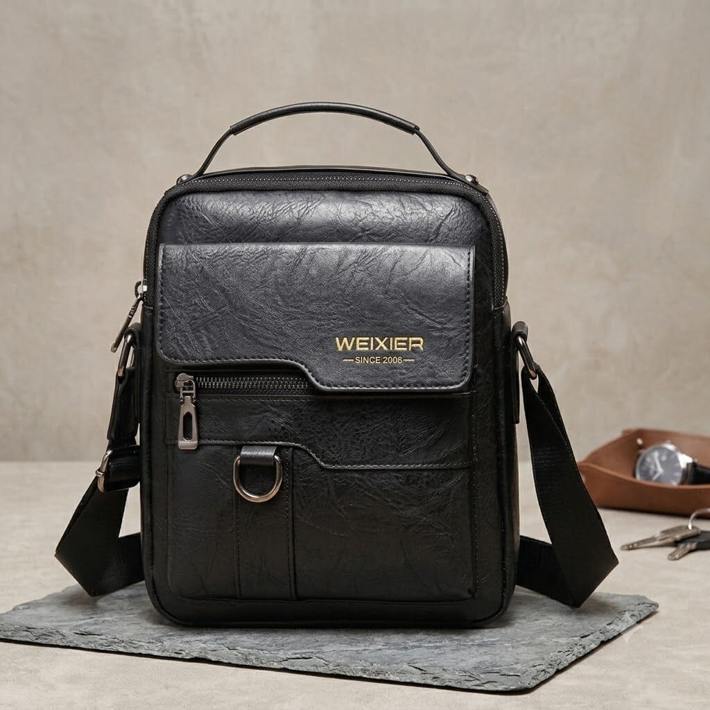 Forgeweix Men's Leather Crossbody Bag Forgeweix Men's Leather Crossbody Bag Blue Wolf Store 