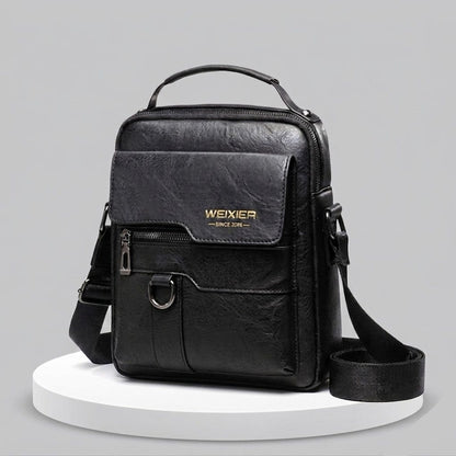 Forgeweix Men's Leather Crossbody Bag Forgeweix Men's Leather Crossbody Bag Blue Wolf Store 