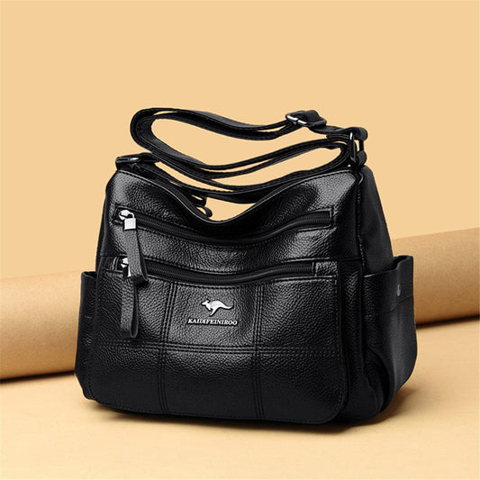 Genuine Brand Leather Sac Luxury Handbags Purse Women Bags Designer Shoulder Crossbody Messenger Bags Female 2021 Waterproof Bag Blue Wolf Store