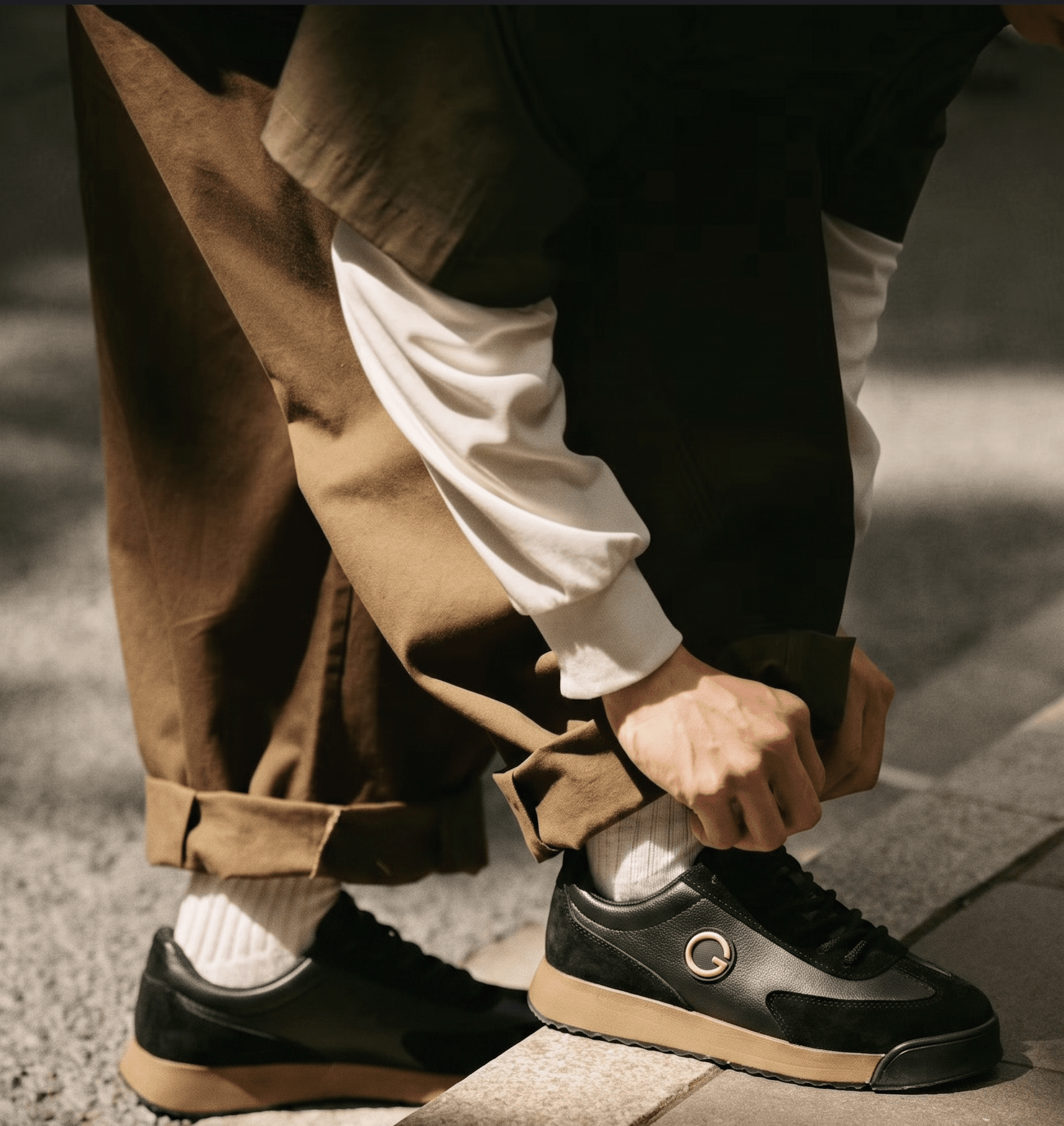 GIORANZ – Versatile Leather Sneakers GIORANZ – Versatile Leather Sneakers Blue Wolf Store 