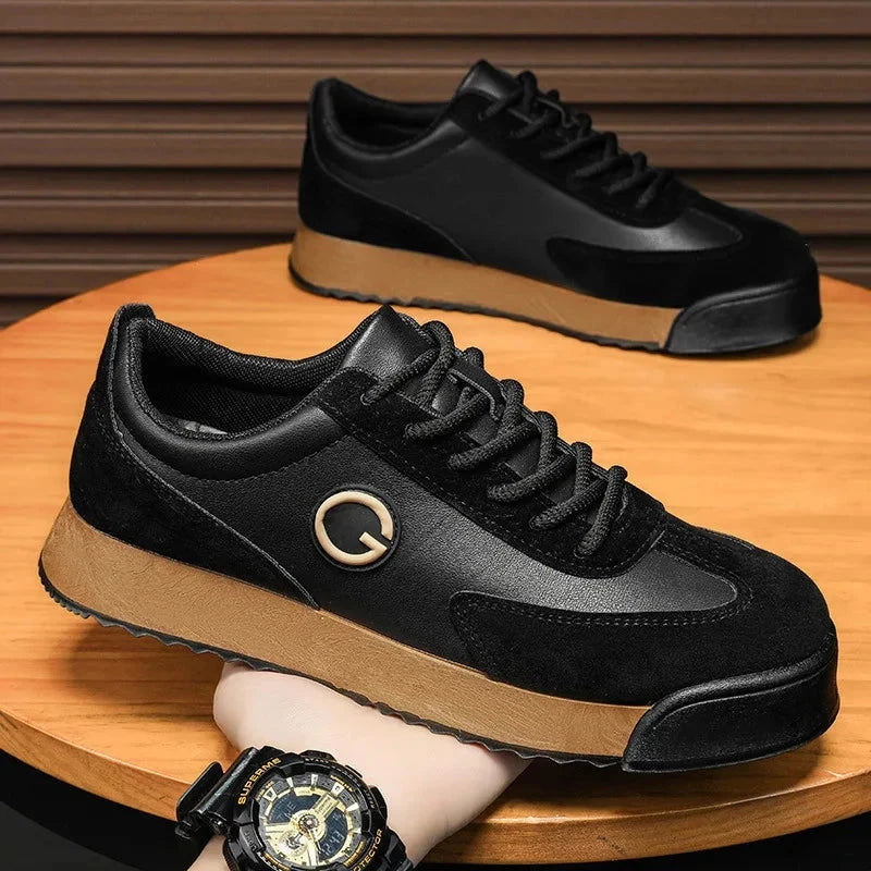 GIORANZ – Versatile Leather Sneakers GIORANZ – Versatile Leather Sneakers Blue Wolf Store 