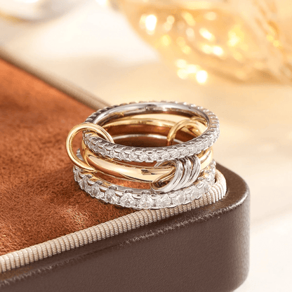 Golden Aura – Hypoallergenic Women’s Ring with Zirconia Golden Aura – Hypoallergenic Women’s Ring with Zirconia Blue Wolf Store 