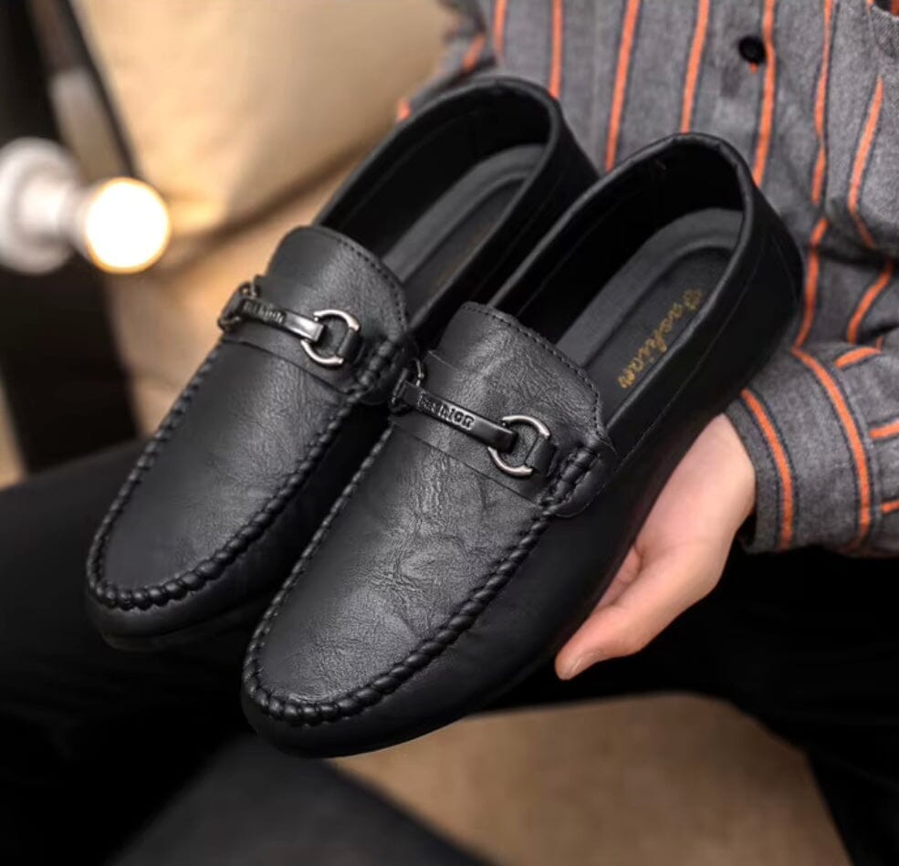 Halvern – Elegant Leather Loafers Halvern – Elegant Leather Loafers Blue Wolf Store 