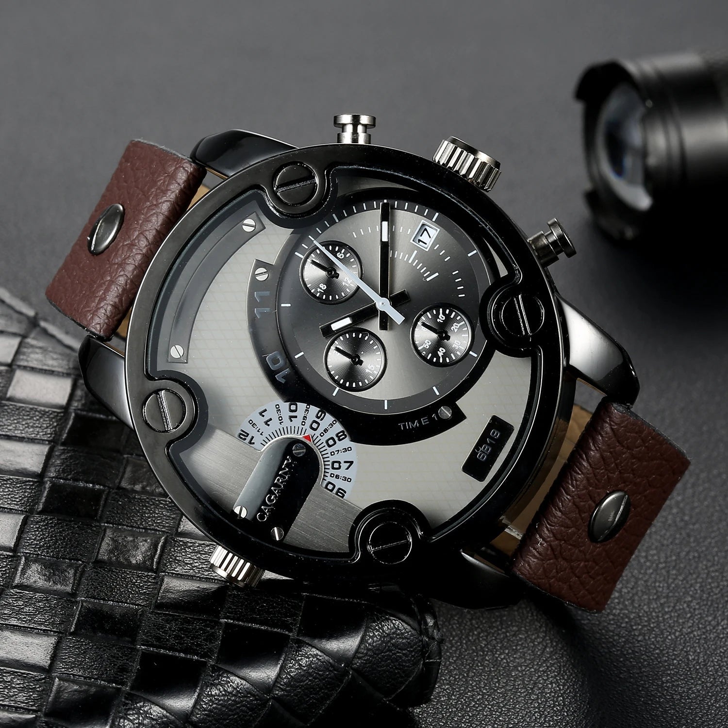 Heritage Leather Men's Watch Heritage Leather Men's Watch Blue Wolf Store 