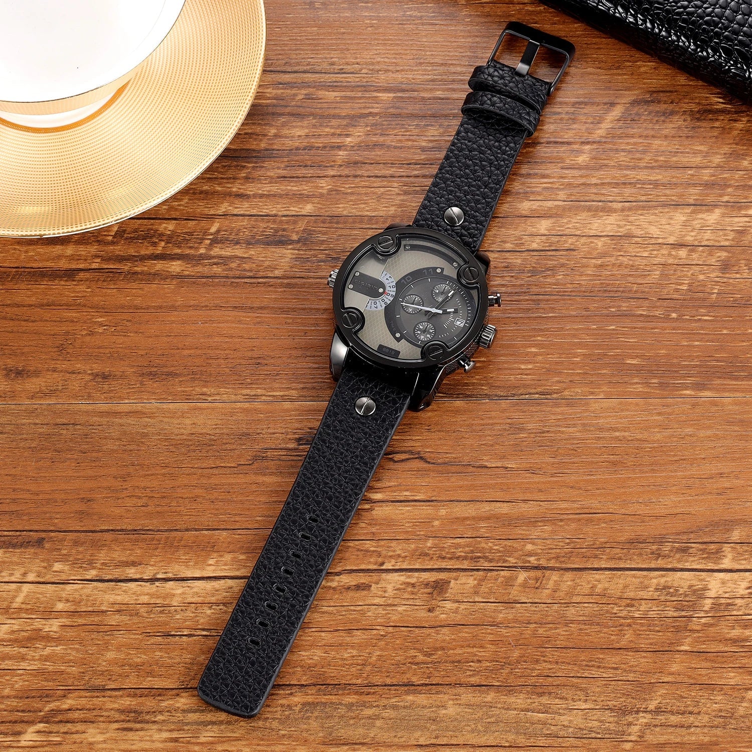 Heritage Leather Men's Watch Heritage Leather Men's Watch Blue Wolf Store 