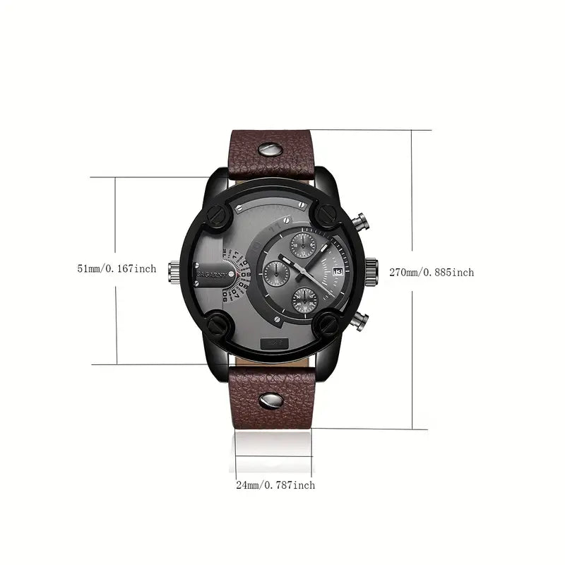 Heritage Leather Men's Watch Heritage Leather Men's Watch Blue Wolf Store 