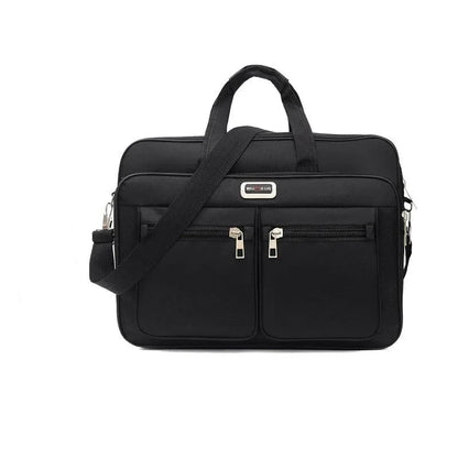 HOMEFISH Men Large Capacity Business Briefcase Portable Versatile Shoulder Bag Multiple Pockets Handbag for Business & Casual Blue Wolf Store Black2 