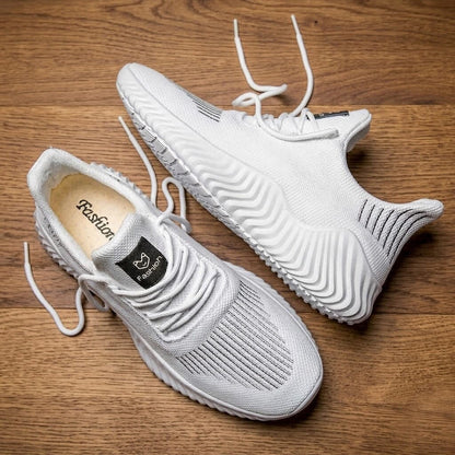 KRYVON - Breathable Casual Sneakers KRYVON - Breathable Casual Sneakers Blue Wolf Store White US 7.5 / UK-AU 6.5 / EU 39 