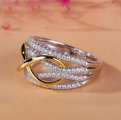 L’Auralith – 925 Sterling Silver Diamond Ring L’Auralith – 925 Sterling Silver Diamond Ring Blue Wolf Store US 4 / EU 47 / UK–AU H½ 