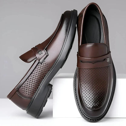 Laurent Savile – Elegant Leather Loafers Laurent Savile – Elegant Leather Loafers Blue Wolf Store 