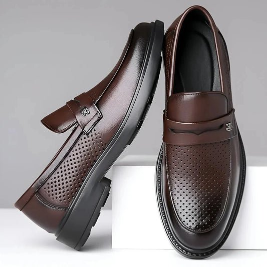 Laurent Savile – Elegant Leather Loafers Laurent Savile – Elegant Leather Loafers Blue Wolf Store 