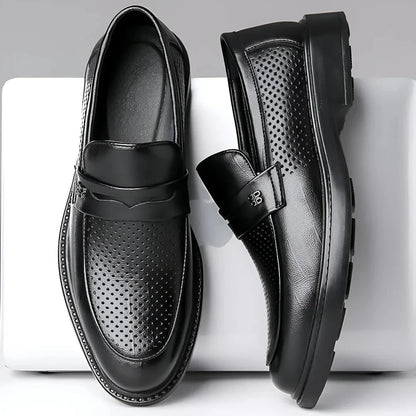 Laurent Savile – Elegant Leather Loafers Laurent Savile – Elegant Leather Loafers Blue Wolf Store 
