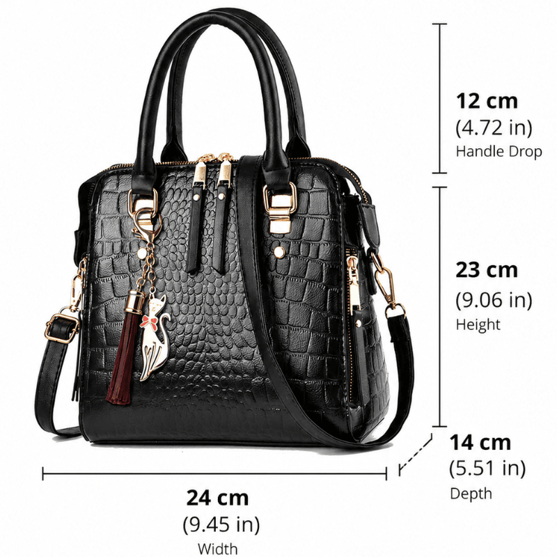 Leather Bag Crocodile Design Leather Bag Crocodile Design Blue Wolf Store 