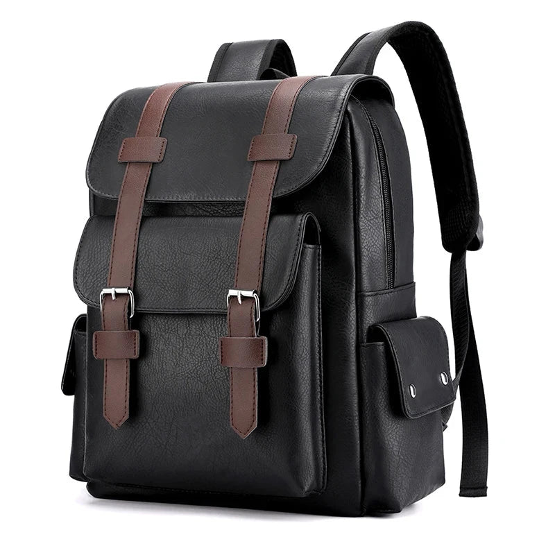 Leather Men's Backpack Balestrine Leather Men's Backpack Balestrine Blue Wolf Store 