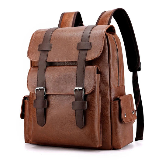 Leather Men's Backpack Balestrine Leather Men's Backpack Balestrine Brown