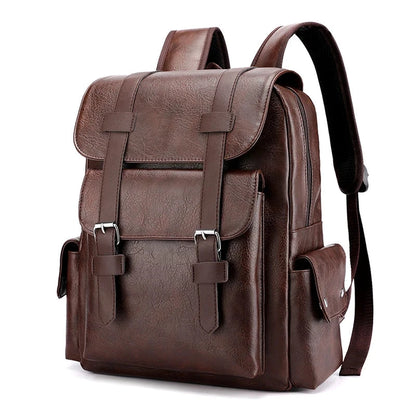 Leather Men's Backpack Balestrine Leather Men's Backpack Balestrine Blue Wolf Store Dark Brown 