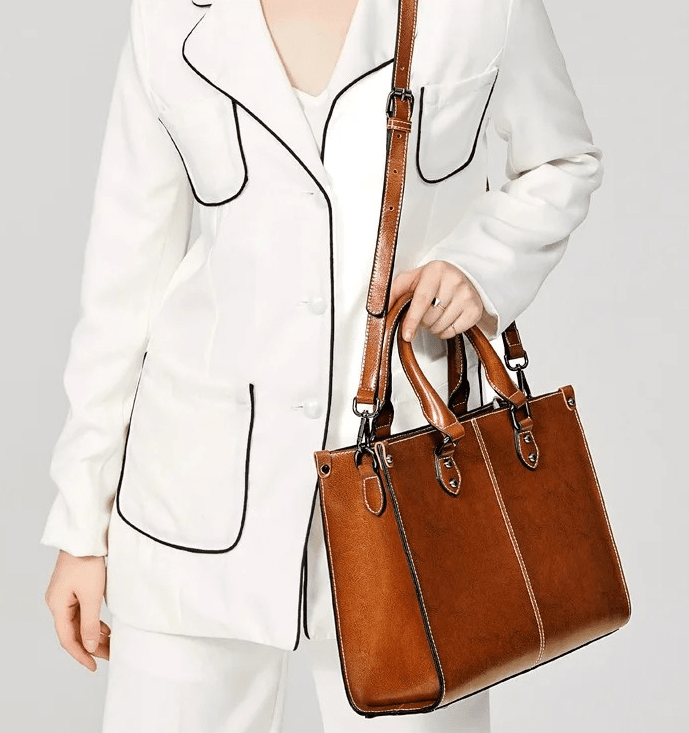 L’Essence Elegance Women's Leather Bag. Blue Wolf Store 