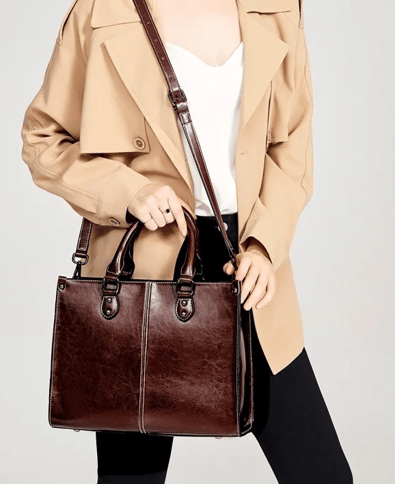 L’Essence Elegance Women's Leather Bag. Blue Wolf Store 