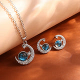 SILVER E with earrings