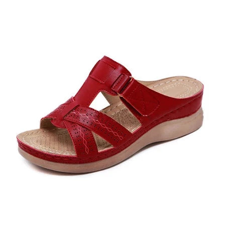 Luna Straps Women's Sandals in Vintage Leather Women's Shoes Blue Wolf Store 