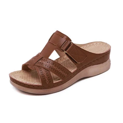 Luna Straps Women's Sandals in Vintage Leather Women's Shoes Blue Wolf Store Brown US 6 / UK 3.5 / EU 36 