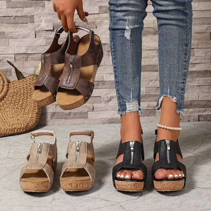 Lunelle - Wedge Slide Sandal Lunelle - Wedge Slide Sandal Blue Wolf Store 