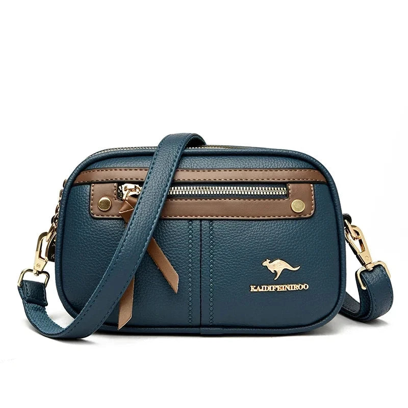 Luxe Sienna Women's Leather Bag Blue Wolf Store 