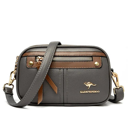 Luxe Sienna Women's Leather Bag Blue Wolf Store Grey 