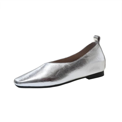 Luxe Veronne – Elegant Women's Leather Flats Luxe Veronne – Elegant Women's Leather Flats Blue Wolf Store 