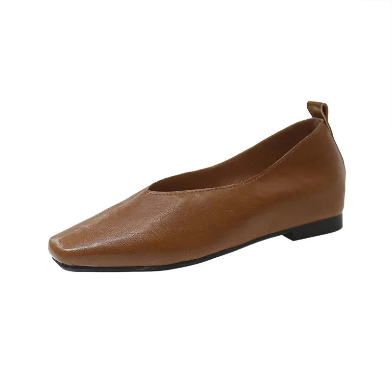 Luxe Veronne – Elegant Women's Leather Flats Luxe Veronne – Elegant Women's Leather Flats Blue Wolf Store 