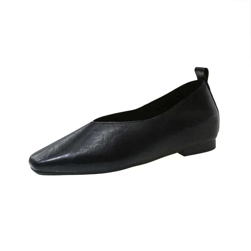Luxe Veronne – Elegant Women's Leather Flats Luxe Veronne – Elegant Women's Leather Flats Blue Wolf Store 