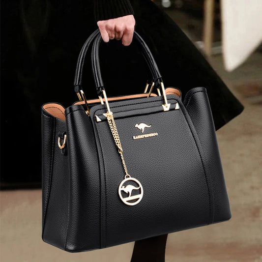 Luxurious Soft Leather Women's Shoulder and Crossbody Bag