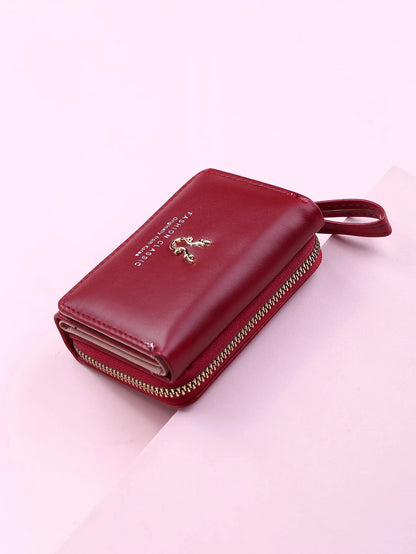 Luxury Brand Women's Small Wallet Female Card Holder Short Wallets with Coin Purse for Woman Ladies PU Leather Hasp Mini Clutch Blue Wolf Store 