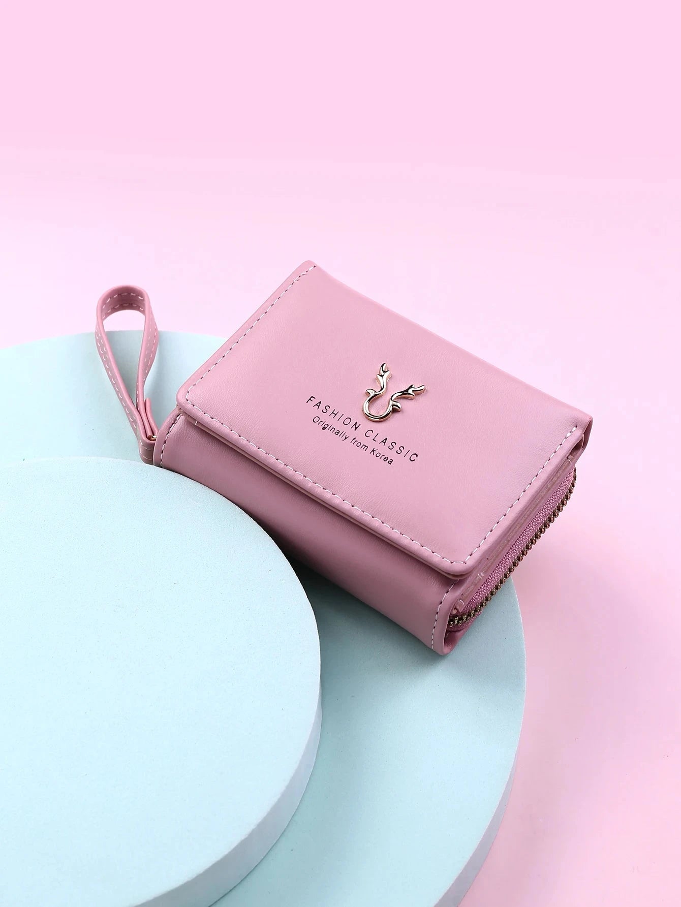 Luxury Brand Women's Small Wallet Female Card Holder Short Wallets with Coin Purse for Woman Ladies PU Leather Hasp Mini Clutch Blue Wolf Store 