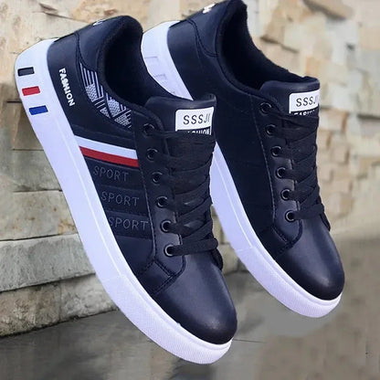 Luxury Men's Sneakers Men's Flats Shoes Spring Autumn 2026 Outdoor Sport Shoes for Men Fashion Vulcanized Shoe Tenis Para Hombre Blue Wolf Store Black04 39 