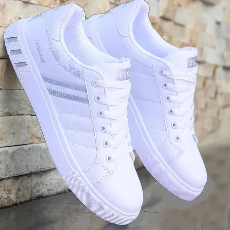 Luxury Men's Sneakers Men's Flats Shoes Spring Autumn 2026 Outdoor Sport Shoes for Men Fashion Vulcanized Shoe Tenis Para Hombre Blue Wolf Store White04Gray 44 