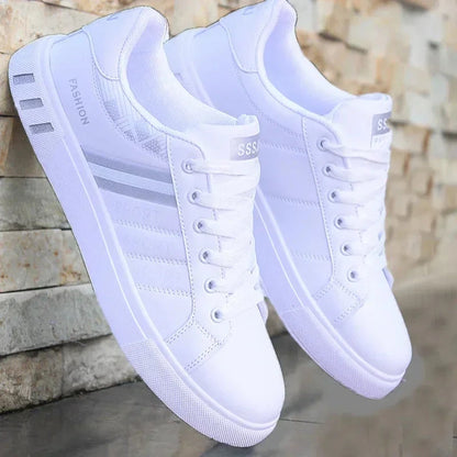 Luxury Men's Sneakers Men's Flats Shoes Spring Autumn 2026 Outdoor Sport Shoes for Men Fashion Vulcanized Shoe Tenis Para Hombre Blue Wolf Store White04Gray 44 