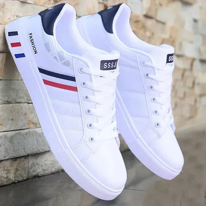 Luxury Men's Sneakers Men's Flats Shoes Spring Autumn 2026 Outdoor Sport Shoes for Men Fashion Vulcanized Shoe Tenis Para Hombre Blue Wolf Store White04Red 39 
